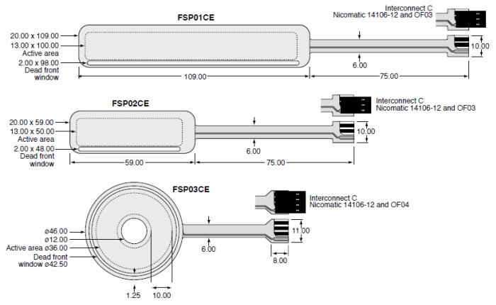 Ohmite FSP Force Sensing Capacitive Touch Potentiometers